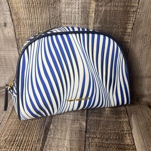 Vera Bradley Waves stripe makeup bag